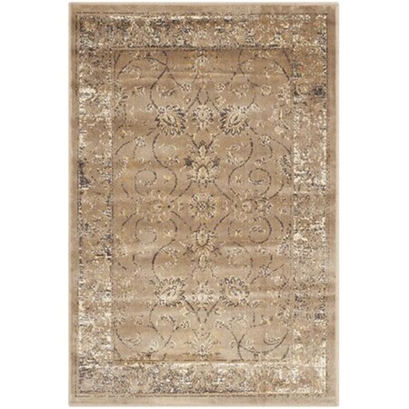 Safavieh Vintage Power Loomed Rectangle Rug- Taupe- 8 ft. 10 in. x 12 ft. 2 in. VTG117-1662-9